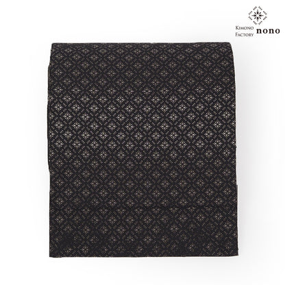 【Kimono-Factory-nono】正絹八寸名古屋帯 仕立て上がり「光龍郷」グレー