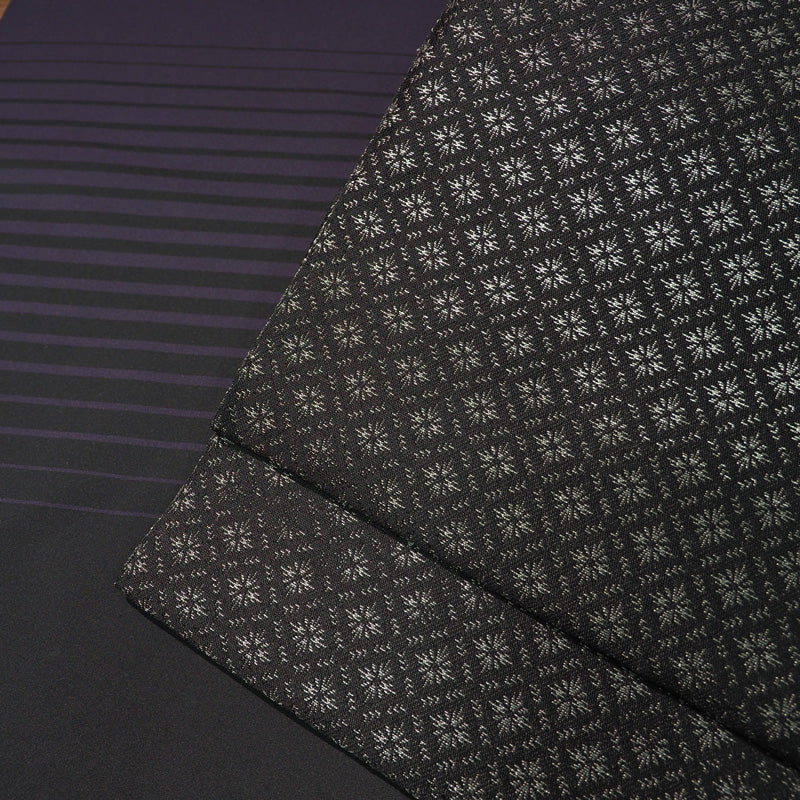 【Kimono-Factory-nono】正絹八寸名古屋帯 仕立て上がり「光龍郷」グレー