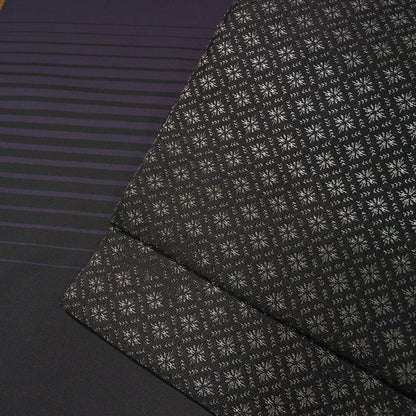 【Kimono-Factory-nono】正絹八寸名古屋帯 仕立て上がり「光龍郷」グレー