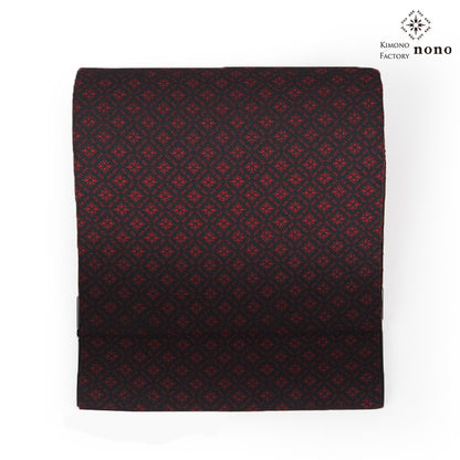 【Kimono-Factory-nono】正絹八寸名古屋帯 仕立て上がり「光龍郷」レッド