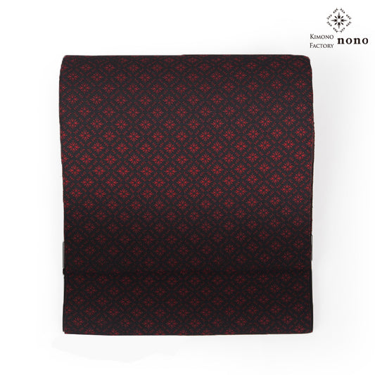 【Kimono-Factory-nono】正絹八寸名古屋帯 仕立て上がり「光龍郷」レッド