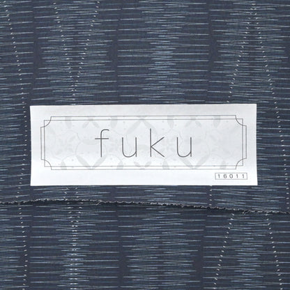 東レシルック 小紋 ～fuku～「サウンド」 濃紺　※袷・単衣用※　☆単衣仕立て代が無料☆秋支度応援キャンペーン開催中！