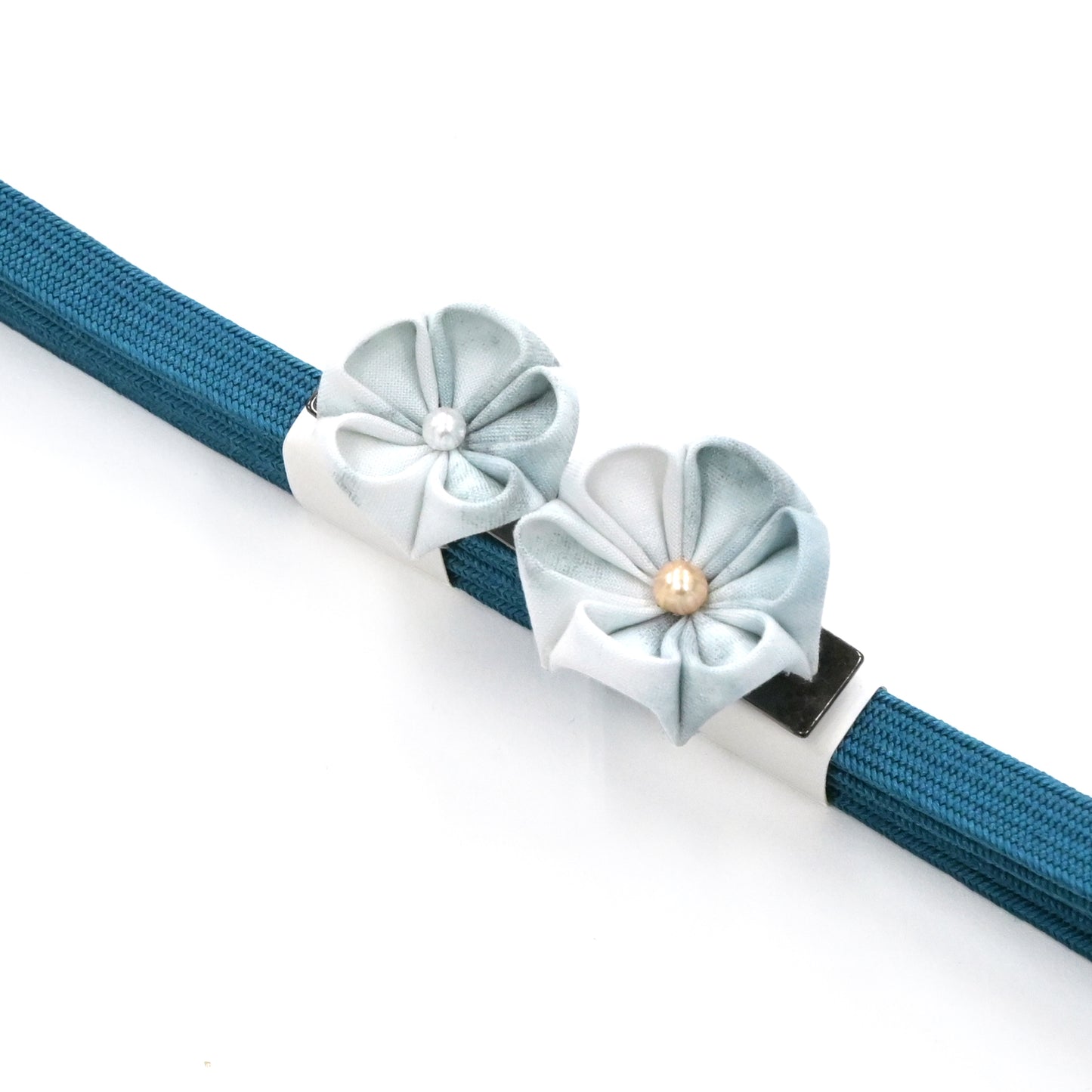 【つまみ細工】三分紐＆帯留めセット