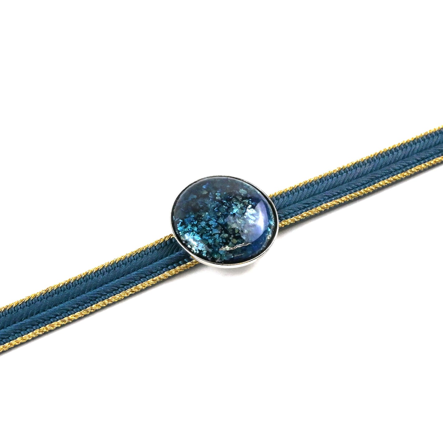 【七宝焼】帯留め -Unmo- 丸型 / 5カラー