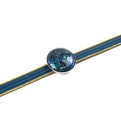 【七宝焼】帯留め -Unmo- 丸型 / 5カラー