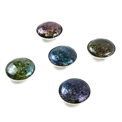 【七宝焼】帯留め -Unmo- 丸型 / 5カラー