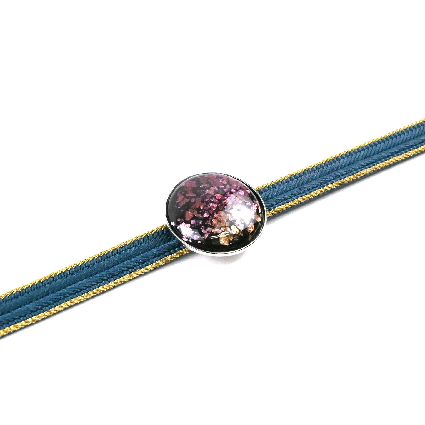 【七宝焼】帯留め -Unmo- 丸型 / 5カラー