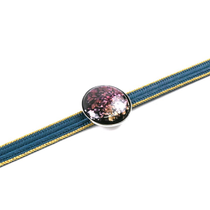 【七宝焼】帯留め -Unmo- 丸型 / 5カラー