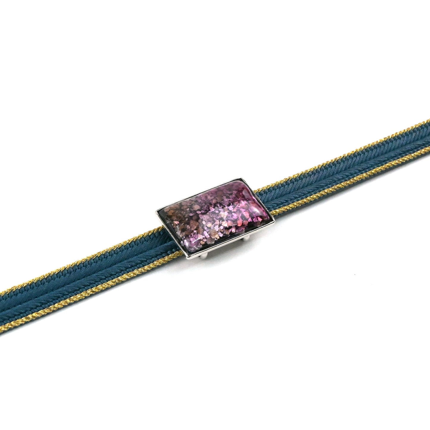 【七宝焼】帯留め -Unmo- 四角 / 5カラー