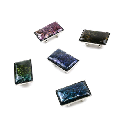 【七宝焼】帯留め -Unmo- 四角 / 5カラー