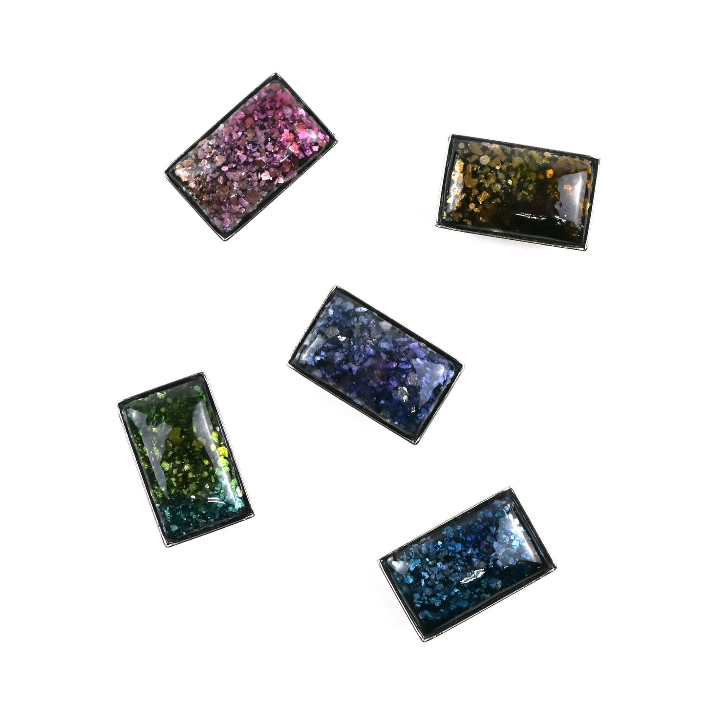 【七宝焼】帯留め -Unmo- 四角 / 5カラー