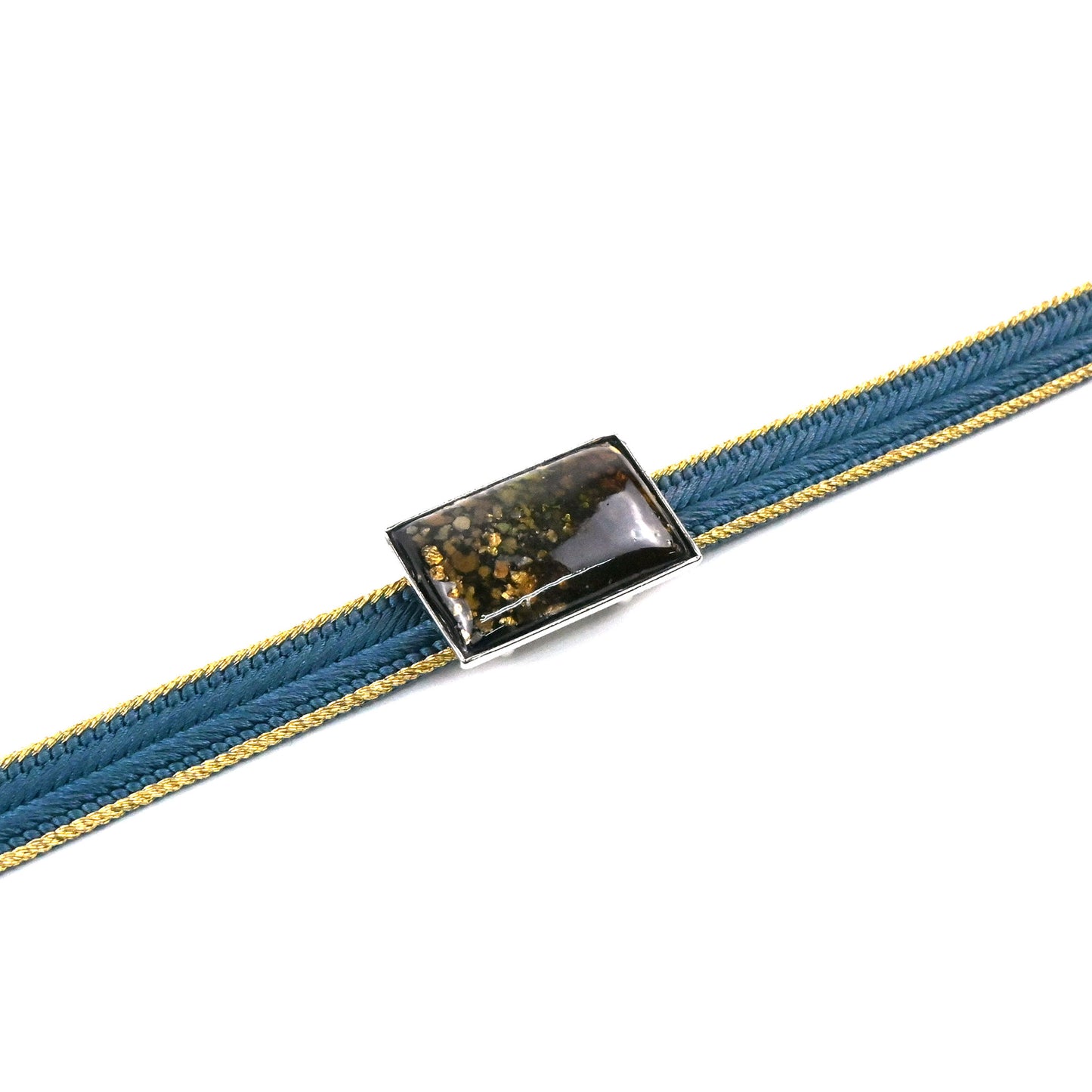 【七宝焼】帯留め -Unmo- 四角 / 5カラー