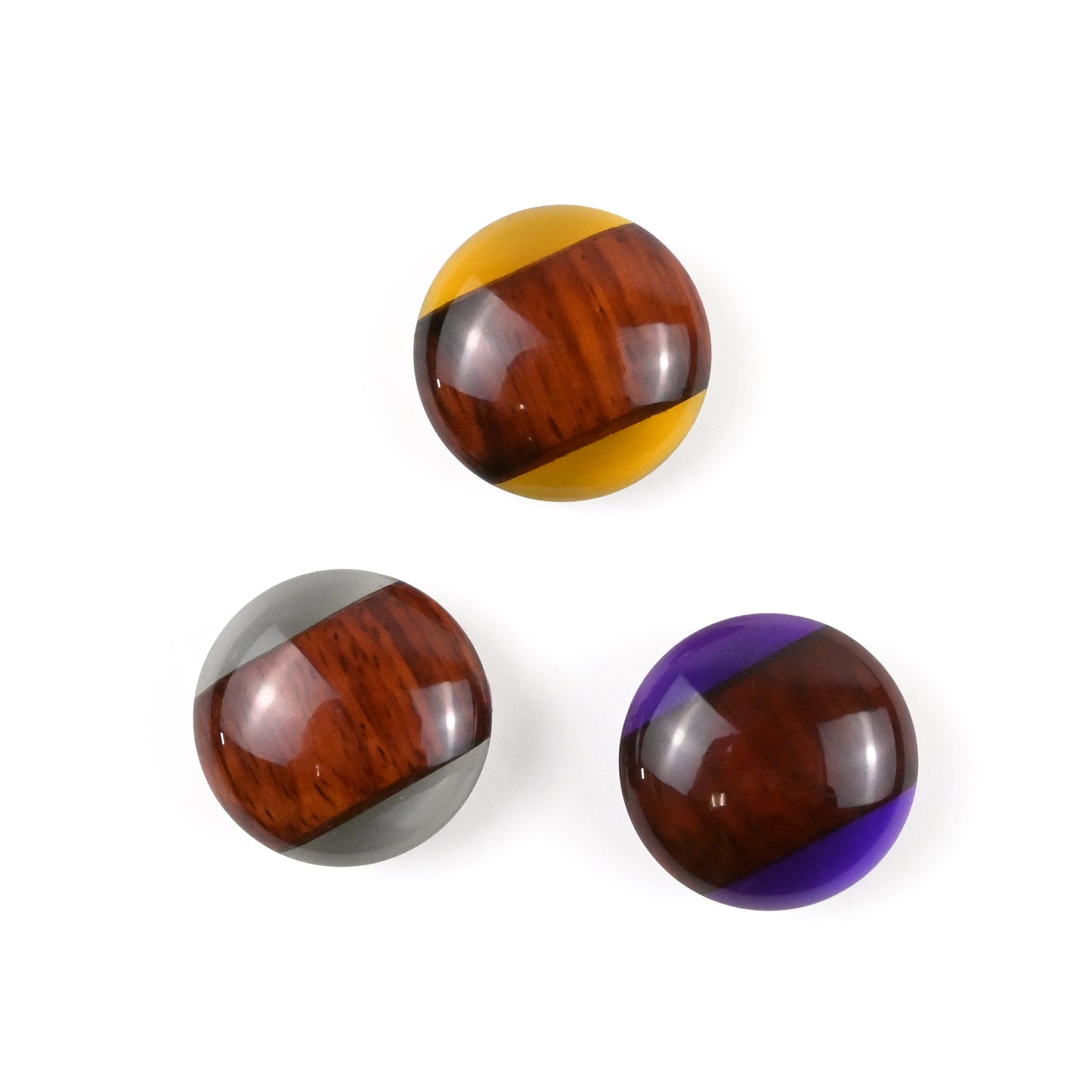 木製帯留め Woody サークル 3カラー