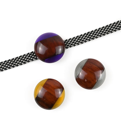 木製帯留め Woody サークル 3カラー